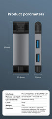 Elough 7 In 1 Multifunction Usb 3.0 Card Reader Micro TF SD Card Memory Reader USB Flash Drive Type C Card Adapter OTG