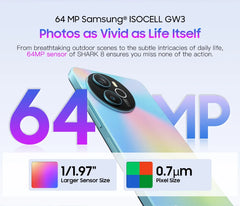 Blackview SHARK 8 Machine Android 13 8GB 128GB/256GB G99 6.78'' 120Hz 2.4K Display 64MP Camera