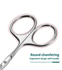 أداة إزالة شعر الأنف الاحترافية الدقيقة المصنوعة من الفولاذ المقاوم للصدأ ومقص شعر الأنف