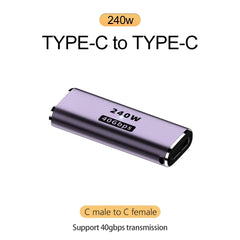 موصل شاحن USB 4.0 PD 240 واط 8K 60 هرتز لجهاز Macbook 40 جيجابت في الثانية عالي السرعة USB C OTG محول بزاوية مستقيمة على شكل حرف U ذكر إلى أنثى