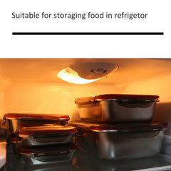 304 Stainless Steel Lunch Bento Box Sealed Leakproof Portable Food Storage Box Household Pickle Box Refrigerator Food Container