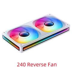 مروحة هيكل حاسوب JONSBO ZB-120/240/360، 12 سم، 5 فولت، ARGB، 120 مم، هيكل متجانس، مروحة تبريد بالماء، PWM، مروحة أمامية/عكسية