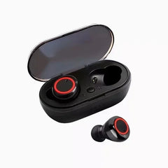 سماعات أذن لاسلكية Y50 TWS Fone Bluetooth مع تحكم باللمس وسماعة رأس لاسلكية مزودة بميكروفون وسماعات أذن بلوتوث