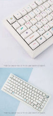 127Keys Korean PBT Keycap Neon Theme XDA Profile For Gaming RGB Mechanical Keyboard Key Caps for Cherry MX Switch English Korea