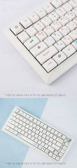 أغطية مفاتيح كورية من مادة PBT مكونة من 127 مفتاحًا، بتصميم نيون، XDA Profile، للوحة مفاتيح الألعاب الميكانيكية RGB، لمفتاح Cherry MX