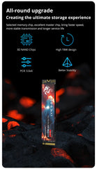 SomnAmbulist SSD M2 NVME 128GB 256GB 512GB 1TB SSD M.2 2280 PCIe 3.0 محرك أقراص ذو حالة ثابتة داخلي لأجهزة الكمبيوتر المحمولة وسطح المكتب ووحدة التحكم في الألعاب