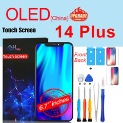 PINZHENG High Quality Screen INCELL LCD OLED For iPhone 14 Pro 15 Plus 13 Pro Max Display For iPhone Replacement With Tools