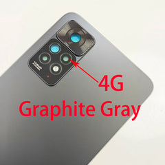 For Xiaomi Redmi Note 11 Pro 4G 5G , A+ Glass Back Rear Housing Cover 11E Pro Back Door Replacement Hard Battery Case