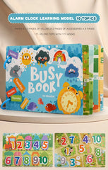 Busy Book for Kids, Animals Vehicles Dinosaurs Stickers, Matching Number & Letter Games, Interactive Learning Activity Book