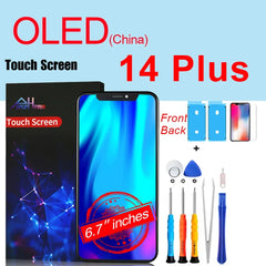 PINZHENG High Quality Screen INCELL LCD OLED For iPhone 14 Pro 15 Plus 13 Pro Max Display For iPhone Replacement With Tools