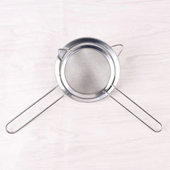 Flour Strainer Mesh With Handle Diameter7/8/10/12/14/16/18/20/22cm Stainless Steel Colander Tea Sifter Kitchen Sieve Filter Tool