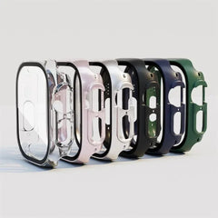 Glass+case For Apple Watch Ultra 2 case 49mm smartwatch PC Bumper+Screen Protector Tempered Cover iwatch series band Accessories
