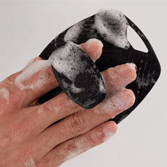 1pc Soft Silicone Exfoliating Brush Cleanser Manual Body Cleansing Scrubber Shower Gentle Massage Bath Brush For Men