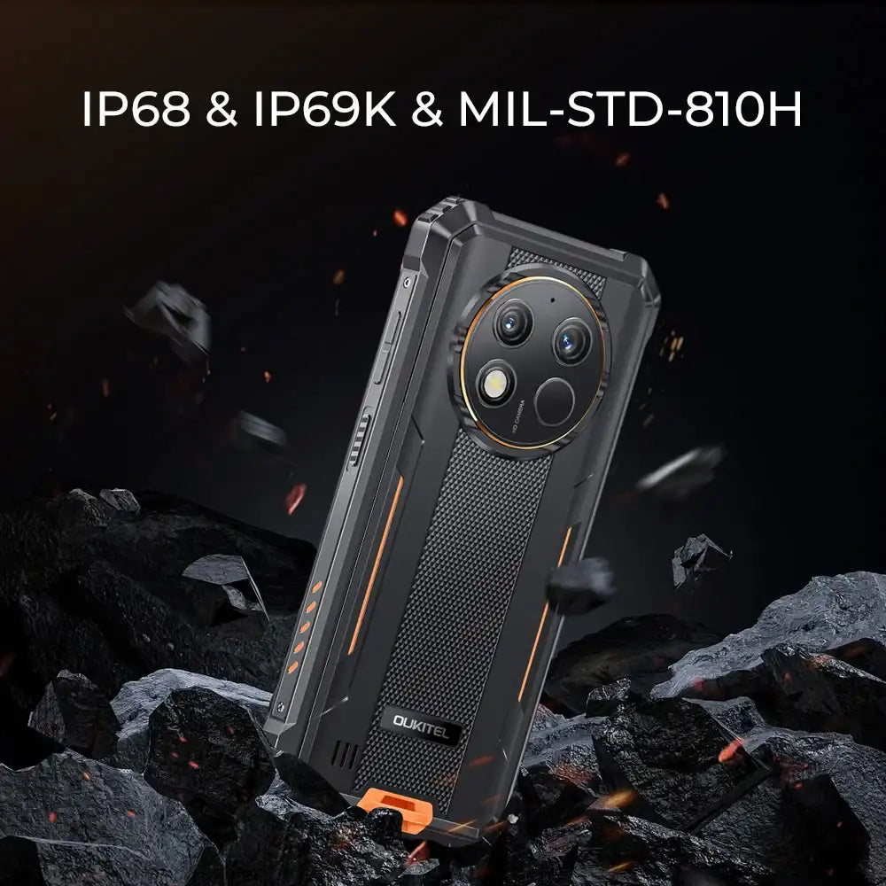 Oukitel G1 Rugged Smartphone Android 24GB (6+18)+256GB 10600mAh 6.52' HD Display NFC Rugged Phone