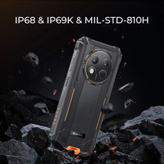 هاتف Oukitel G1 الذكي المتين بنظام Android 24GB (6+18)+256GB 10600mAh 6.52' HD Display NFC هاتف متين