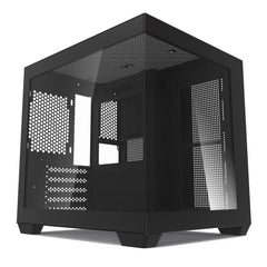 حافظة كمبيوتر Aigo 275P بغرفة مطلة على البحر وكمبيوتر ألعاب مكتبي M-ATX ولوحة أم ITX وخزانة ألعاب كمبيوتر من الزجاج المقسّى على الوجهين
