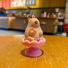 1pc Capybara Car Interior Decoration Creative Spring Capybara Shaking Head Dashboard Figurine moto hand Ornament