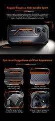 هاتف Blackview OSCAL Marine 2 Rugged Phone بذاكرة وصول عشوائي (RAM) سعة 8 جيجابايت وذاكرة تخزين داخلية سعة 256 جيجابايت وبطارية 11000 مللي أمبير في الساعة وشاشة عالية الدقة مقاس 6.56 بوصة وUnisoc T61 وAndroid 15 وNFC