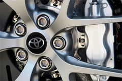 56/60mm Car Wheel Hub Center Cap Aluminum Metal Logo Stickers For Toyota Rav4 Corolla Camry Aqua Auris Cross Yaris TRD Prius GR