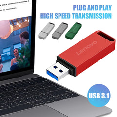 محرك أقراص فلاش USB من لينوفو بسعة 64 تيرابايت، USB3.2، نقل فائق السرعة، محرك أقراص محمول بسعة 16 تيرابايت، محرك أقراص فلاش USB مقاوم للماء