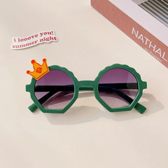 2023 Children Cute Striped Polygon UV400 Sunglasses Baby Girls Outdoor Sun Protection Sunglasses Kids Eye Protection Sun Glasses