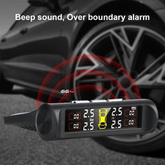 Tire Pressure Monitoring System Temperature Warning New C External Battery Version Sensors Solar TPMS Car Tyre Pressure Monitor