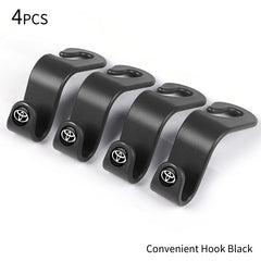 Car Logo Seat Hook Multi-function Seatback Storage Hanger Accessories For Toyota Gazoo Racing Crown Corolla YARIS L Auris Hilux
