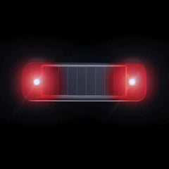 مصباح تحذير صغير LED يعمل بالطاقة الشمسية للسيارة، إنذار ليلي لاسلكي مضاد للسرقة، مصباح تحذير وامض وهمي