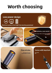 Type C Mini Lighter Blow-to-Ignite Auto Shut-Off for Air Travel Outdoor No Battery No Flame USB C Cigarette Lighter Adapter
