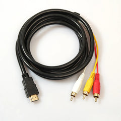 HDMI-compatible to 3RCA Cable One-way For HD Player Devices Capable Of Automatic Decoding