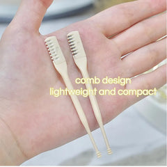 GECOMO Comb Nose Hair Trimmer Nose Hair Scraper Clean Nose Hair Trimmer Shaving Scissors Two Packs