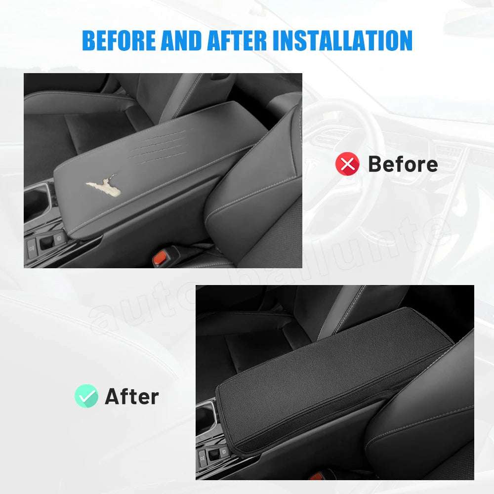 For Toyota Camry 2024 2025 Central Armrest Box Protection PU Leather Pad Cover Interior Decoration toyota Accessories（ LHD）