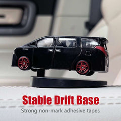 Drifting MPV Van Car Model Dashboard Ornaments Cool Fun Swing Moving Turning Interior Accessories Commercial Vehicle Decor Items