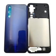لغطاء هاتف Oppo Realme 6 RMX2001، إطار وسطي + غطاء خلفي للبطارية، قطع غيار