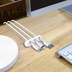 منظم كابلات USB من السيليكون من NNBILI، لفاف الكابل، مشابك إدارة سطح المكتب، حامل كابلات للفأرة وسماعات الرأس، منظم أسلاك