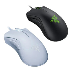 ماوس الألعاب السلكي الأصلي Razer DeathAdder Essential بدقة 6400 نقطة في البوصة مع مستشعر بصري و5 أزرار مستقلة لأجهزة الكمبيوتر المحمولة واللاعبين
