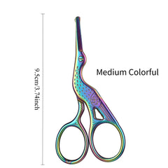 Facial Hair Scissors Rounded Professional Stainless Steel Mustache Nose Hair Beard Eyebrows Eyelashes Trimming Clippers