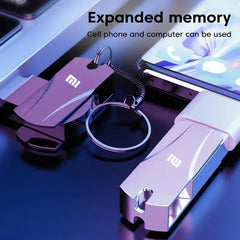 محرك أقراص فلاش USB 3.2 فائق السرعة من شاومي بسعة 16 تيرابايت، محرك أقراص USB 3.2 فائق السرعة لنقل المعادن، محرك أقراص USB 8 تيرابايت مقاوم للماء من النوع C، محرك أقراص SSD USB