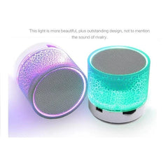 مكبر صوت بلوتوث صغير لاسلكي مكبر صوت Crack LED بطاقة TF USB مضخم صوت محمول MP3 صوت مكبر صوت لاسلكي للهواتف الذكية