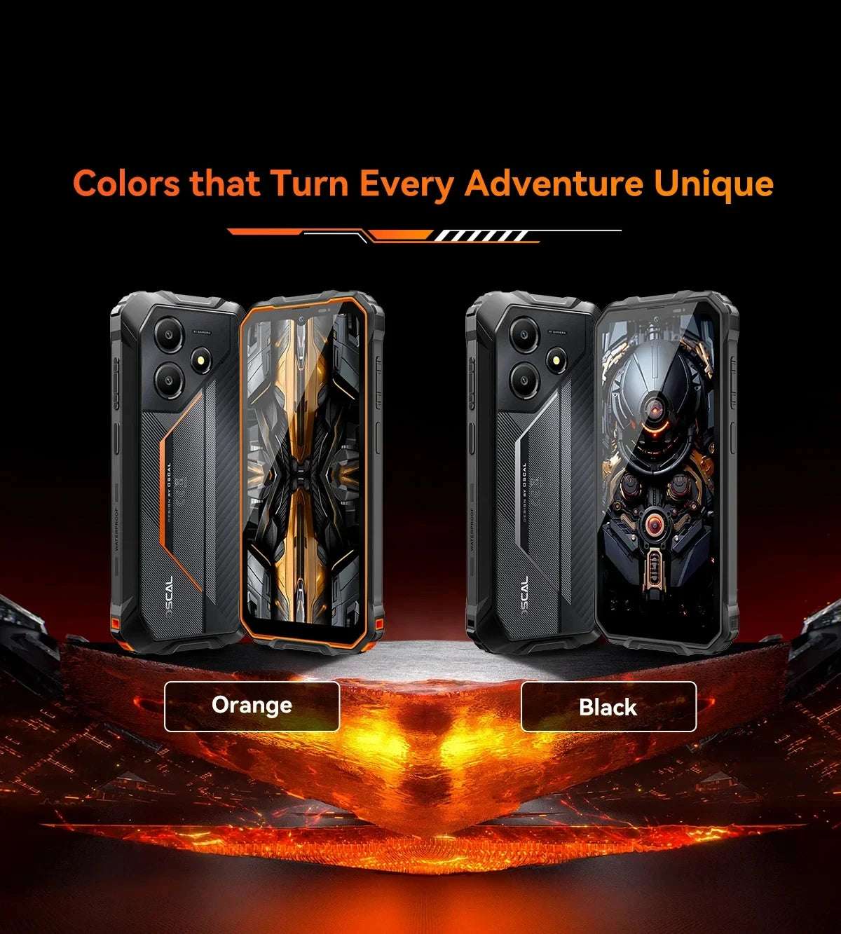 Blackview OSCAL Marine 2 Rugged Phone 8GB RAM 256GB Smartphone AI 11000mAh Battery 6.56 " HD+Display Unisoc T61 Android 15 NFC
