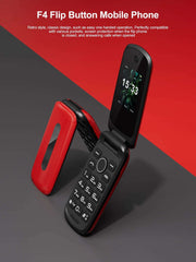 2025 SERVO F4 Fold Feature Mobile Phone 1.77" Display Dual SIM Standby Call Recording MP4 FM Radio 2G Flip Button Backup Phones