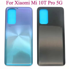 جديد لهاتف Xiaomi Mi 10T Pro 5G غطاء خلفي للبطارية لوحة زجاجية ثلاثية الأبعاد لهاتف Mi 10T غطاء الباب الخلفي هيكل إضافة لاصق استبدال