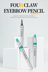 4 Points Eyebrow Pen 5 Colors Liquid Brow Pencil Dark Brown Microblading Eyebrow Pencil Waterproof Eyebrow Tattoo Pen Cosmetics