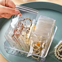 10-100pcs PVC Self Sealing Plastic Jewelry Zip Lock Bags Reclosable Thick Transparent Ziplock Gift Packaging Storage Pouches
