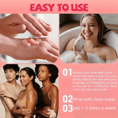 500g Strawberry Exfoliating Purifying Scrub, Hypoallergenic and Alcohol-Free, Softening Skin Physical Exfoliation, Gentle and Deep Cleansing, Suitable for Creative Bright Beige Skin, Moisturizing and Hypoallergenic, Fresh Fra