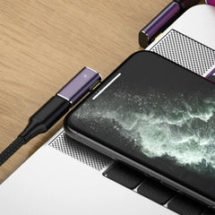 موصل شاحن USB 4.0 PD 240 واط 8K 60 هرتز لجهاز Macbook 40 جيجابت في الثانية عالي السرعة USB C OTG محول بزاوية مستقيمة على شكل حرف U ذكر إلى أنثى