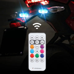1-6PCS Wireless LED Drone Strobe Light for Motorcycle Car Bike Remote Control Warning Light Indicator Light USB Charging 8Colors