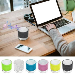 مكبر صوت بلوتوث صغير لاسلكي مكبر صوت Crack LED بطاقة TF USB مضخم صوت محمول MP3 صوت مكبر صوت لاسلكي للهواتف الذكية