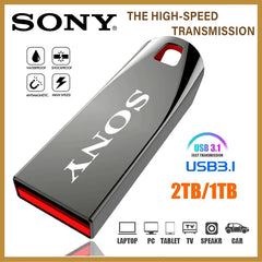 محرك أقراص فلاش سوني 2 تيرابايت USB 3.0 صغير عالي السرعة معدني محرك أقراص محمول 1 تيرابايت 512 جيجابايت محرك أقراص ذاكرة مقاوم للماء تخزين U Disk