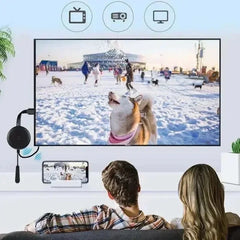 جهاز VIKEFON G2 بشاشة عرض MiraScreen بدقة 1080 بكسل، متوافق مع HDMI وواي فاي، دونجل Miracast محمول، متوافق مع شاشة التلفزيون المرآة